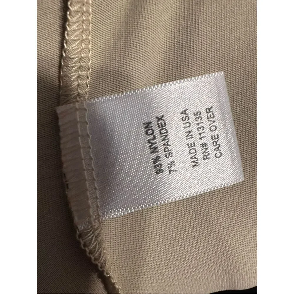 NEW WITH TAGS WOMEN Lillian Nicole Womens tan Round Neck Stretch Pullover Tank T_5